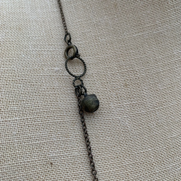 Braided Leather and Tassel Chain Pendant Necklace - Picture 6 of 6